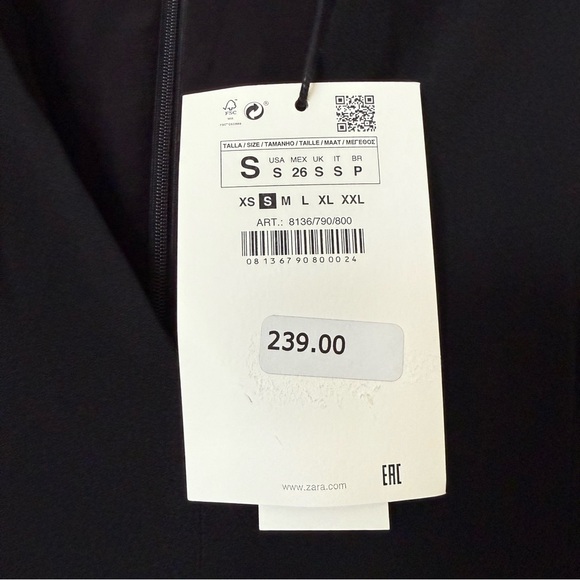 NWT Zara x Narciso Rodriguez Midi Dress Size Small - Picture 10 of 15